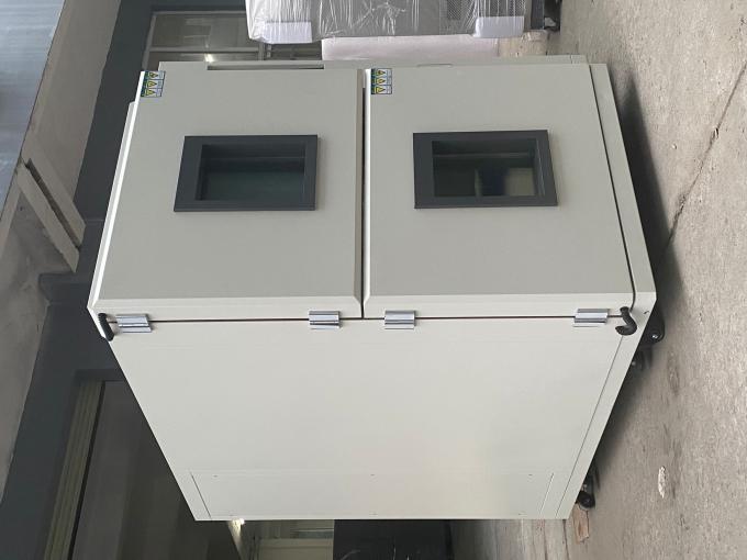 Dwukomorowa szybka zmiana gorącej cieczy uderzeniowej w płynną komorę szoku termicznego 0