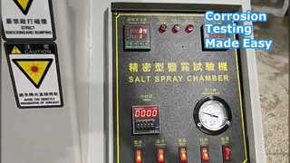 Precyzyjne badanie korozji w komorze solnej